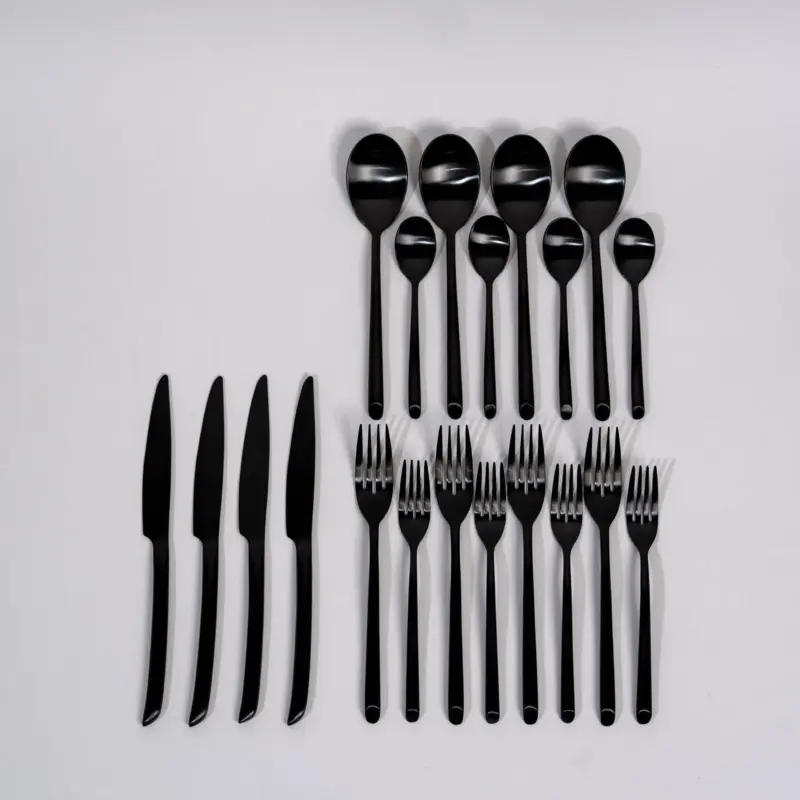 Luxury Black Cutlery Set tag1