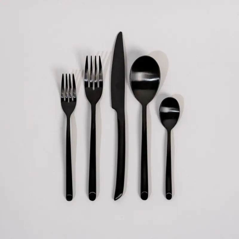 Luxury Black Cutlery Set tag1
