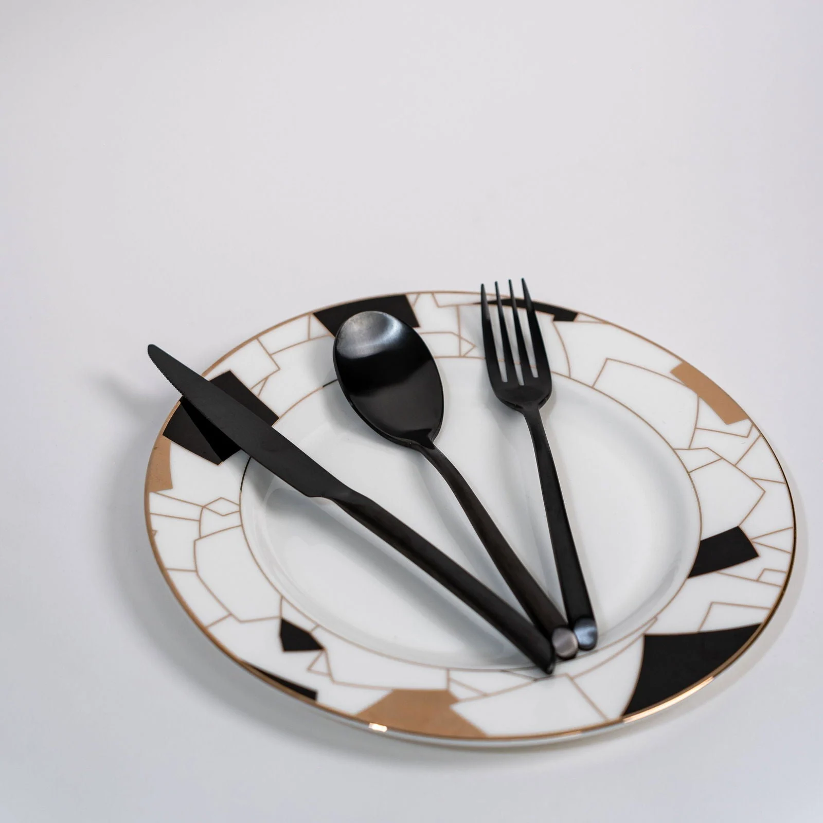Luxury Black Cutlery Set -  - #tag1#