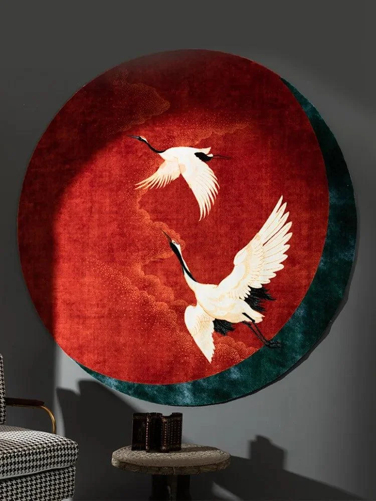 Luxury Crane Bird Comfortable Soft Rug Carpet Bedroom Balcony -