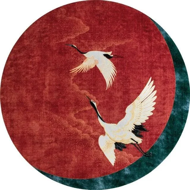 Luxury Crane Bird Comfortable Soft Rug Carpet Bedroom Balcony -