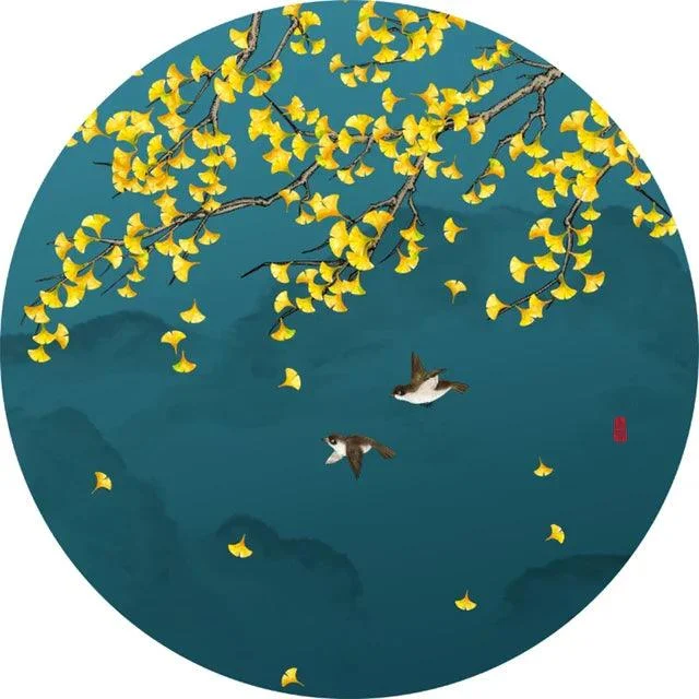 Luxury Crane Bird Comfortable Soft Rug Carpet Bedroom Balcony -