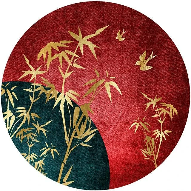 Luxury Crane Bird Comfortable Soft Rug Carpet Bedroom Balcony -