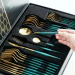Luxury_Cutlery_Set_-_24_Pieces_-_Gold-colored_Stainless_Steel_-_Knife_Fork_Spoon_-_Kitchen_Supplies_-_-_tag1_-4319430 Luxury Cutlery Set 24 Pieces Gold colored Stainless Steel Knife Fork Spoon Kitchen Supplies tag1