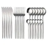 Luxury Cutlery Set 24 Pieces Stainless Steel tag1
