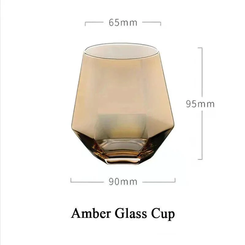 Luxury Diamond Shape Crystal Decanter & Glasses Set -  - #tag1#