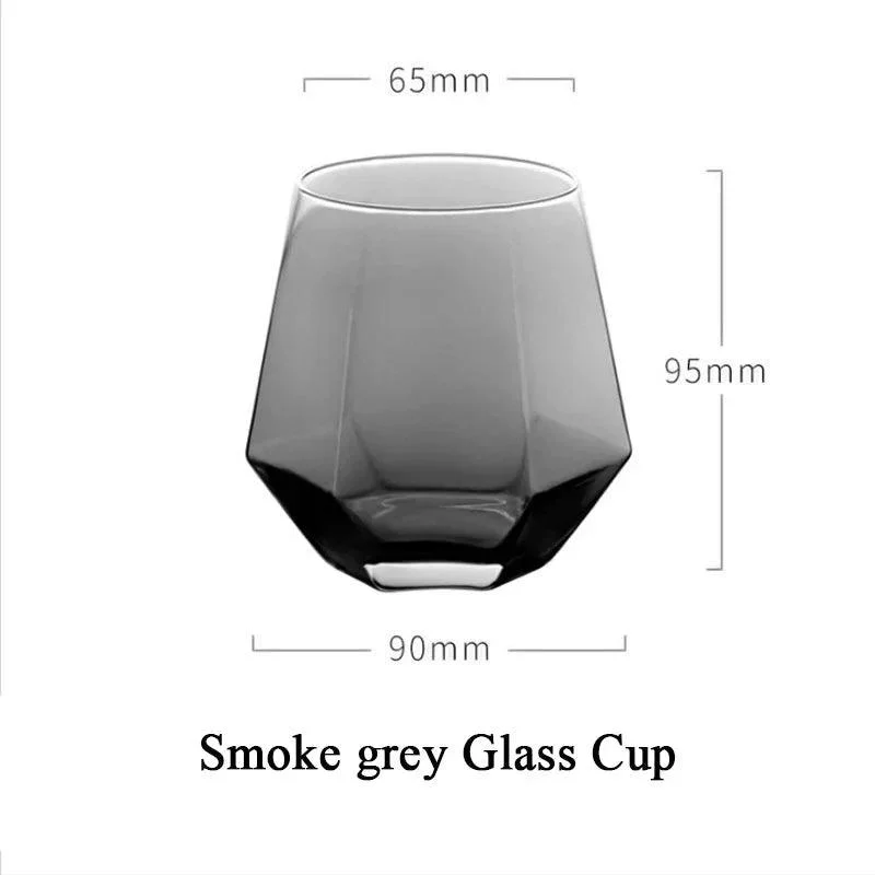 Luxury Diamond Shape Crystal Decanter & Glasses Set -  - #tag1#