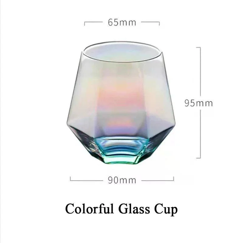 Luxury Diamond Shape Crystal Decanter & Glasses Set -  - #tag1#