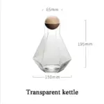 Luxury Diamond Shape Crystal Decanter Glasses Set tag1