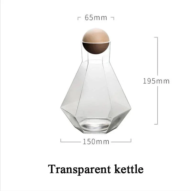 Luxury Diamond Shape Crystal Decanter & Glasses Set -  - #tag1#