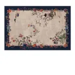 Luxury European Blue Large Area Rug Living Room Carpet Decoration