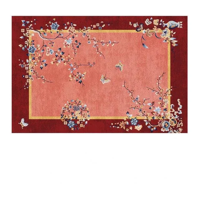 Luxury European Blue Large Area Rug Living Room Carpet Decoration -
