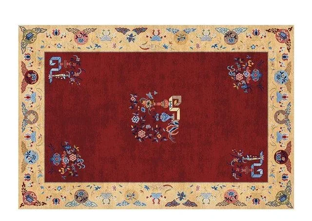 Luxury European Blue Large Area Rug Living Room Carpet Decoration -