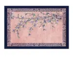 Luxury European Blue Large Area Rug Living Room Carpet Decoration