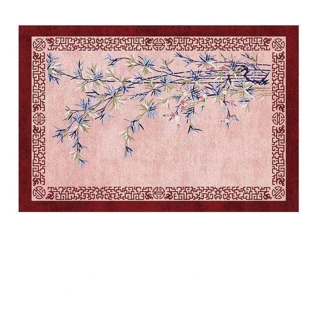 Luxury European Blue Large Area Rug Living Room Carpet Decoration -