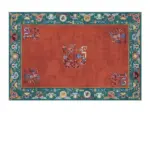 Luxury European Blue Large Area Rug Living Room Carpet Decoration