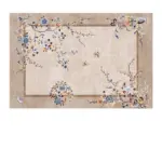 Luxury European Blue Large Area Rug Living Room Carpet Decoration