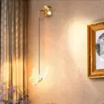 Luxury Gold Butterfly LED Lighting Wall Lamp Minimalist Bedroom