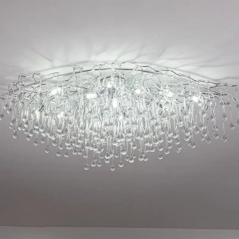 Luxury Gold Crystal Lighting Chandeliers Branches Crystal for Living Room Home Decor