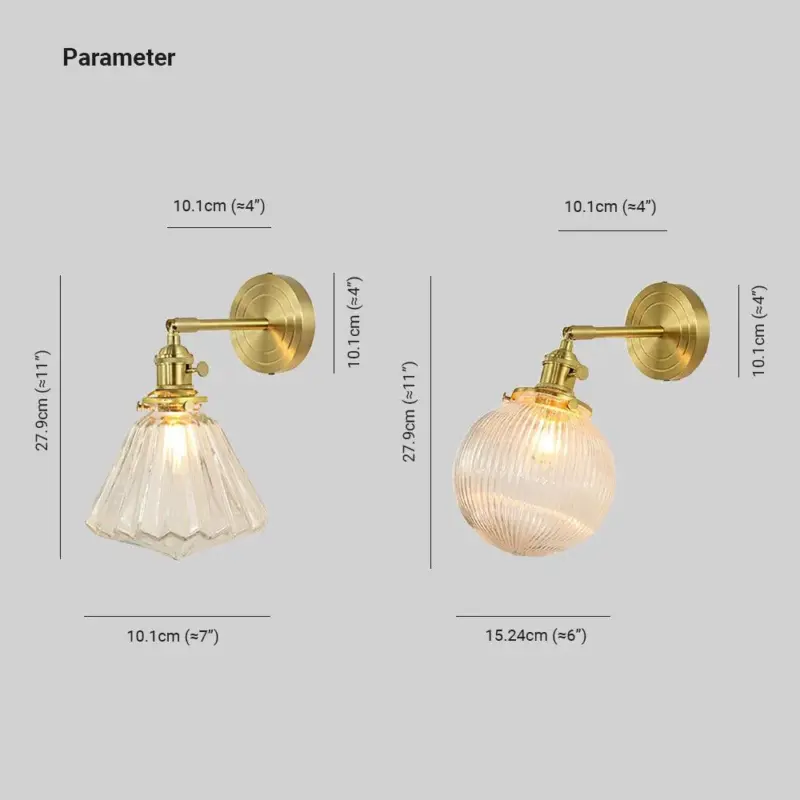 Luxury Gold LED Wall Lamp for Bathroom Bedroom tag1