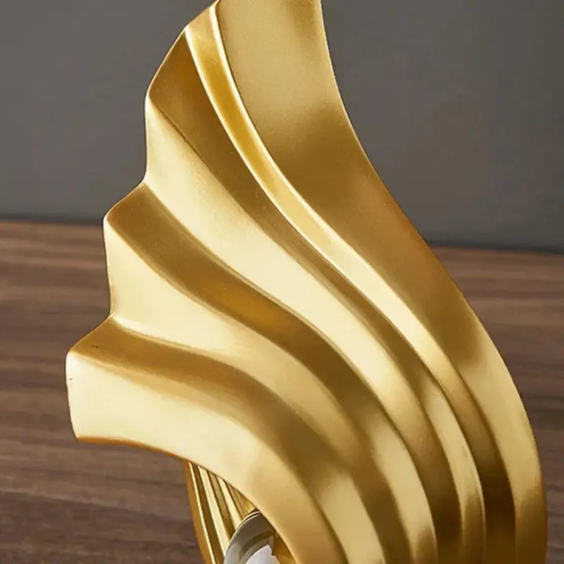Luxury Golden Abstract Sculpture tag1