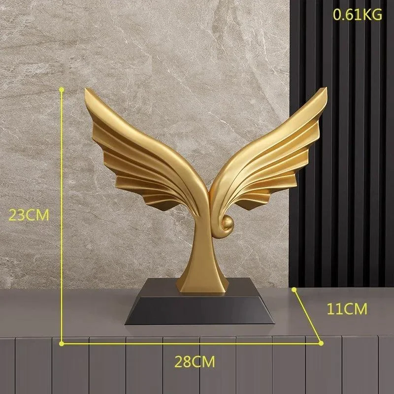 Luxury Golden Abstract Sculpture -  - #tag1#