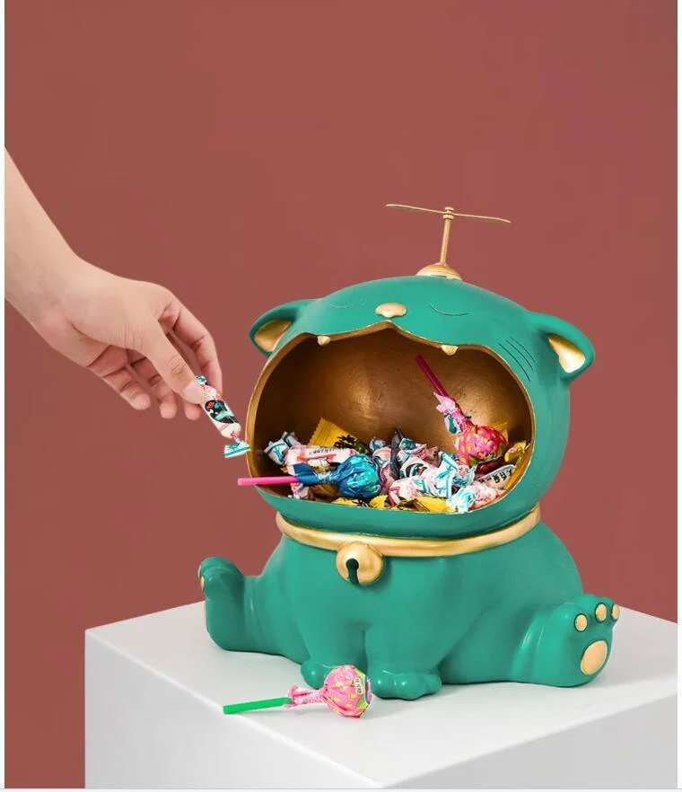 Luxury Lucky Cat Key Candy Storage Box - - #tag1#