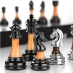 Luxury_Metal_Chess_Set_with_Large_45CM_Wooden_Board_-_-4325926 Luxury Metal Chess Set with Large 45CM Wooden Board