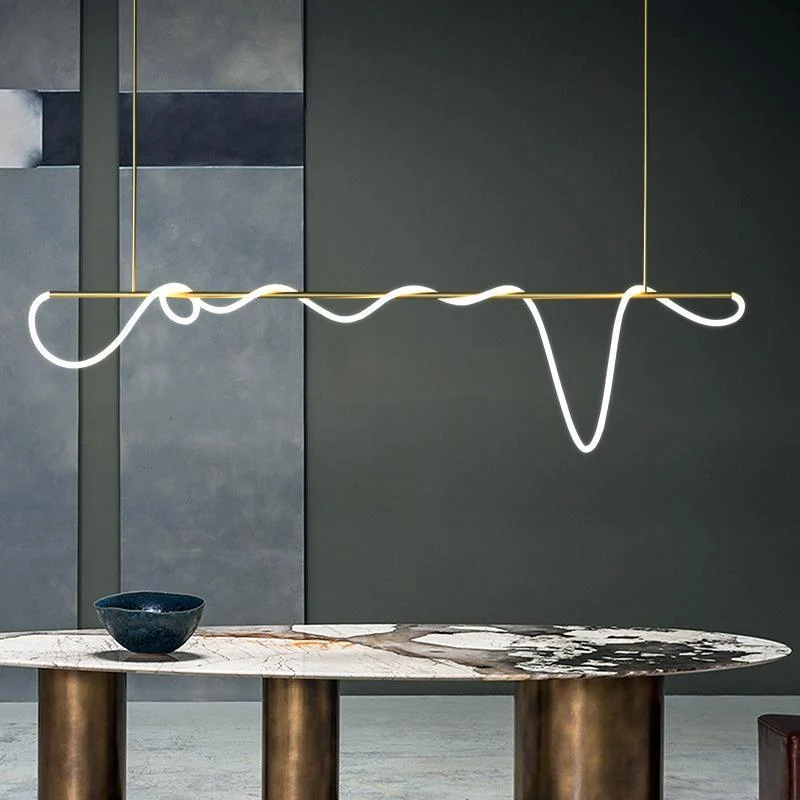 Luxury Modern Curvy LED Hose Pendant Light -  - #tag1#