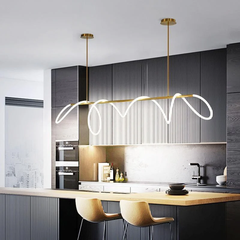 Luxury Modern Curvy LED Hose Pendant Light -  - #tag1#