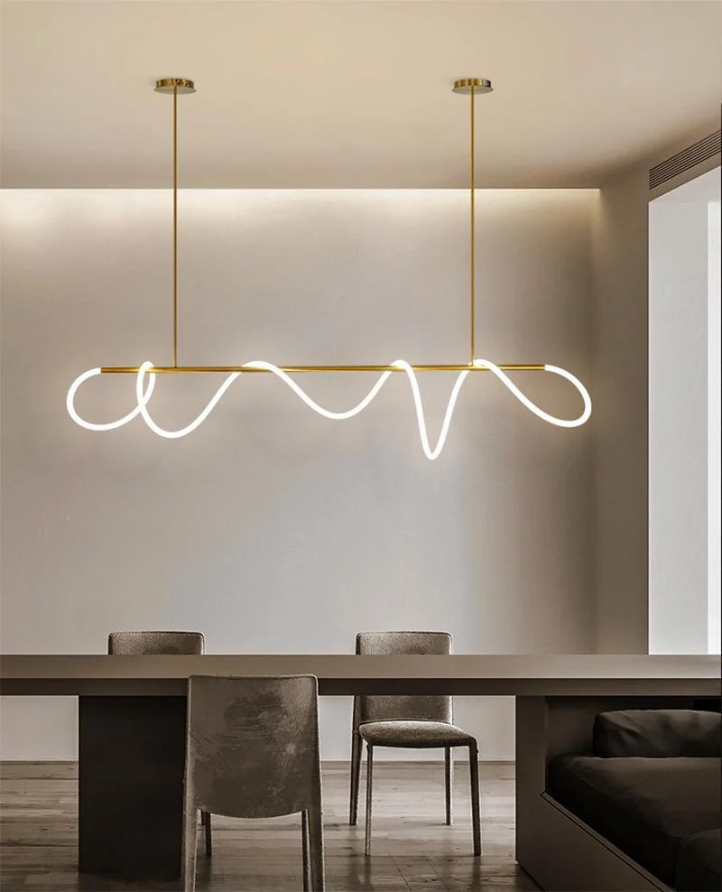 Luxury Modern Curvy LED Hose Pendant Light -  - #tag1#