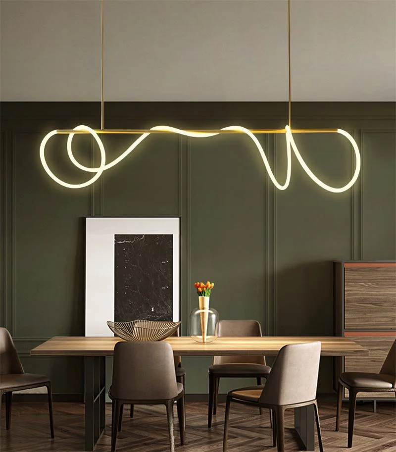 Luxury Modern Curvy LED Hose Pendant Light -  - #tag1#
