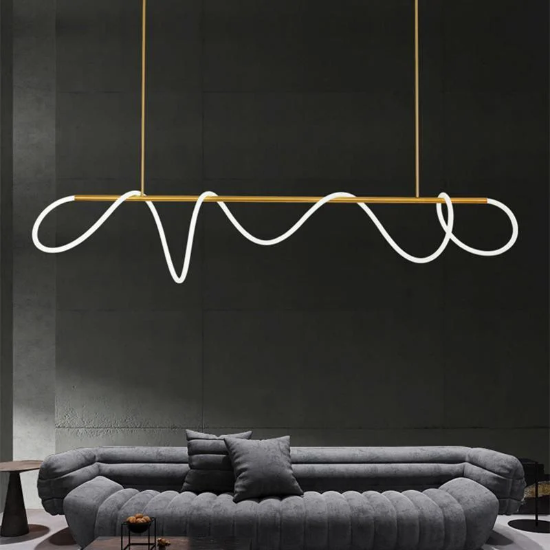 Luxury Modern Curvy LED Hose Pendant Light -  - #tag1#