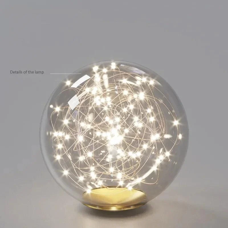 Luxury Modern Gold Glass Ball Led Ceiling Chandelier Lighting Dining Room -