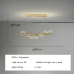 Luxury Modern Gold Glass Ball Led Ceiling Chandelier Lighting Dining Room