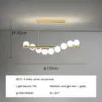 Luxury Modern Gold Glass Ball Led Ceiling Chandelier Lighting Dining Room