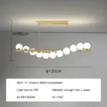 Luxury Modern Gold Glass Ball Led Ceiling Chandelier Lighting Dining Room