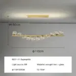 Luxury Modern Gold Glass Ball Led Ceiling Chandelier Lighting Dining Room