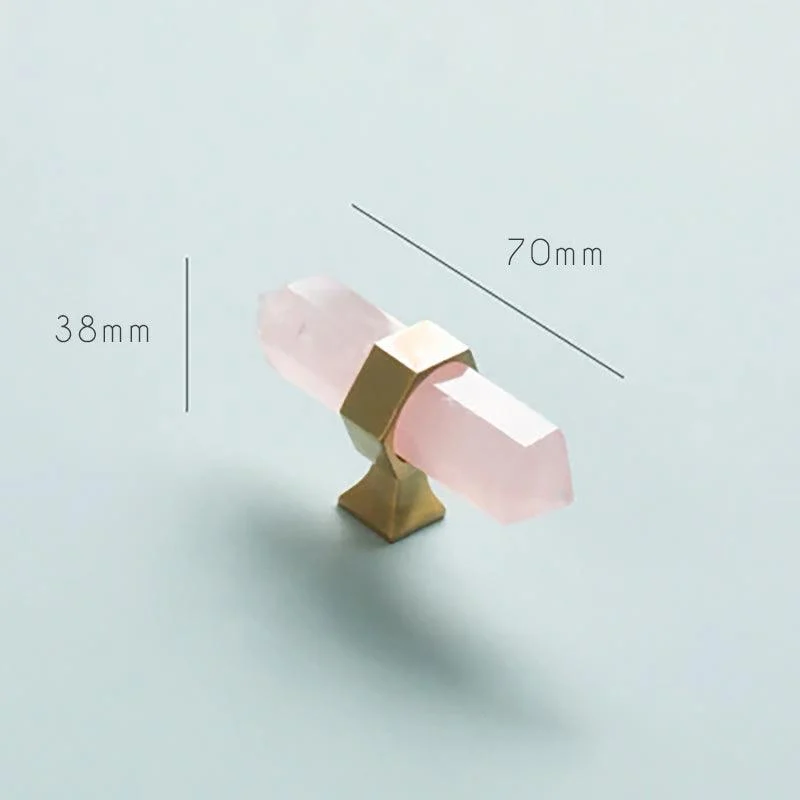 Luxury Natural Crystal Cabinet Handle -  - #tag1#