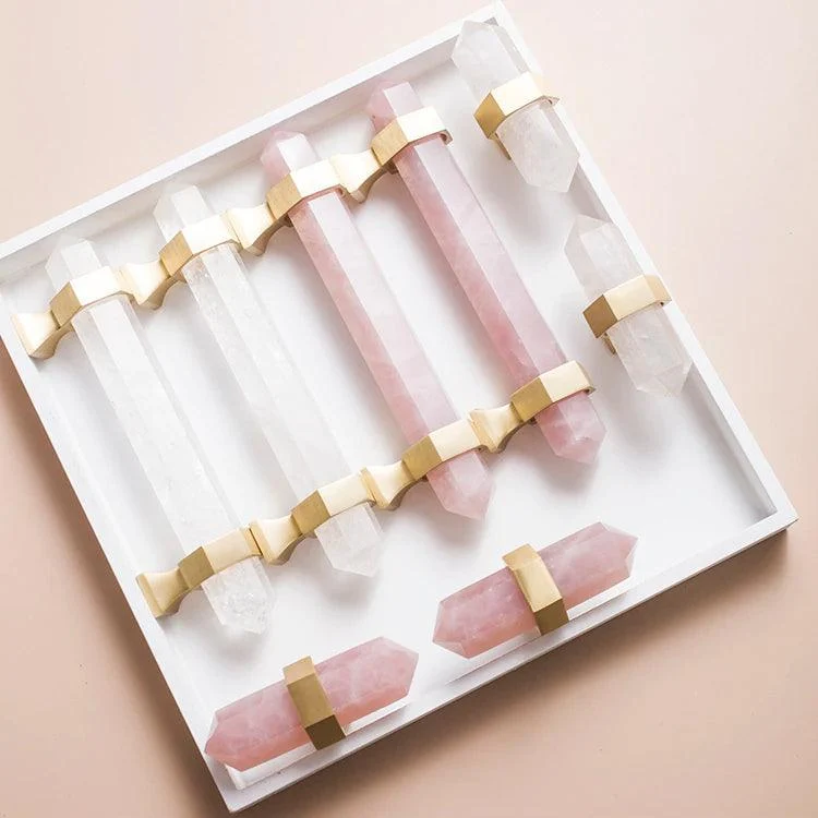 Luxury Natural Crystal Cabinet Handle -  - #tag1#