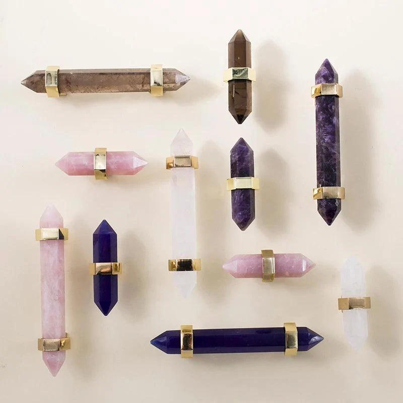 Luxury Natural Crystal Cabinet Handle -  - #tag1#