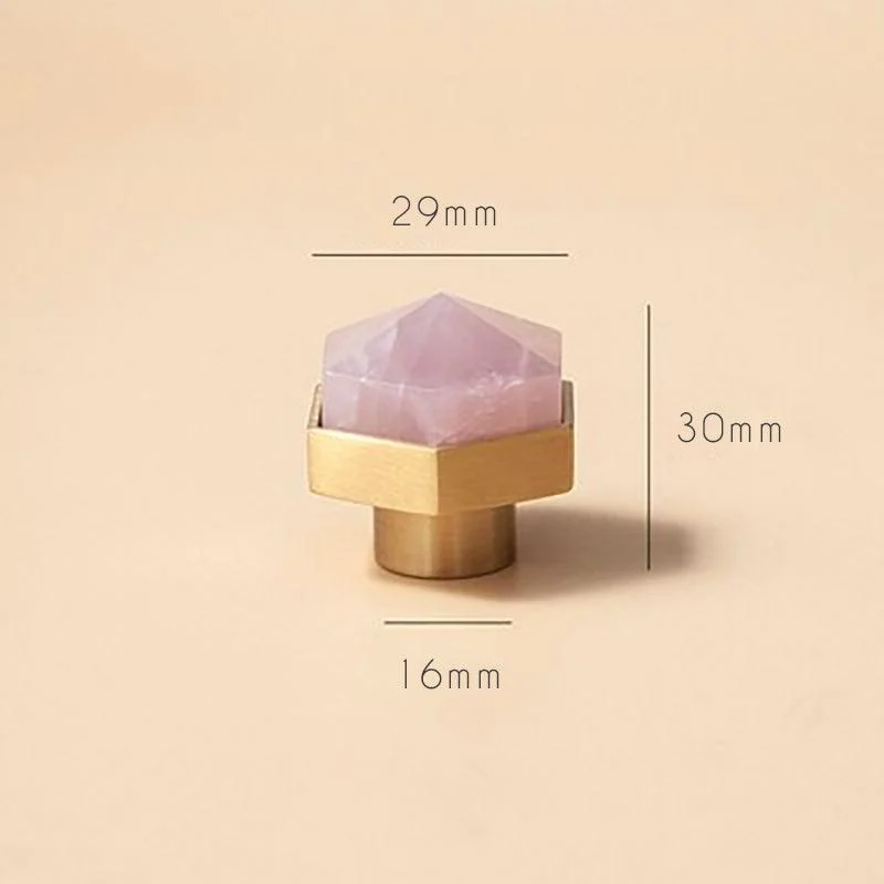 Luxury Natural Crystal Cabinet Handle -  - #tag1#