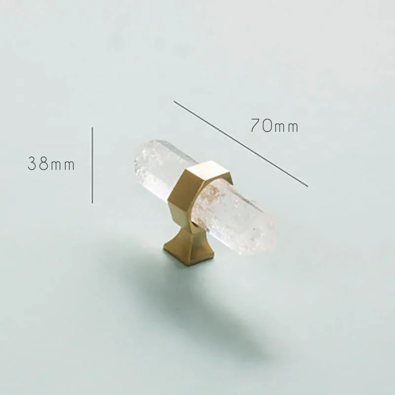 Luxury Natural Crystal Cabinet Handle -  - #tag1#