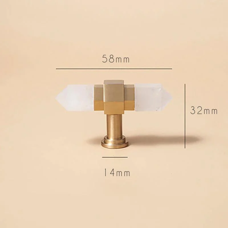 Luxury Natural Crystal Cabinet Handle -  - #tag1#