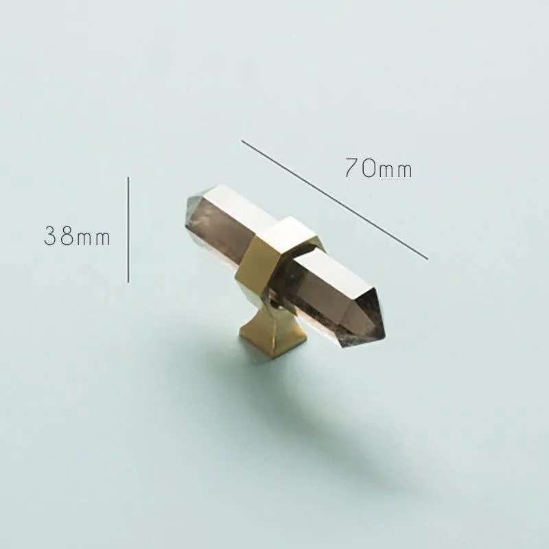 Luxury Natural Crystal Cabinet Handle -  - #tag1#