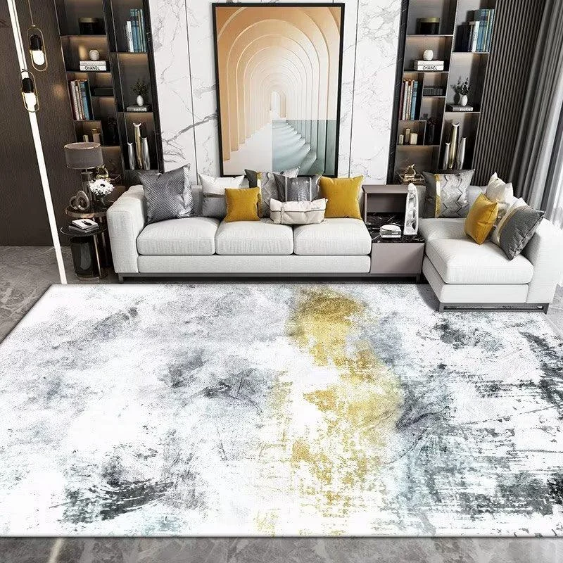 Luxury Nordic Art Paint Carpets For Living Room Rugs Decoration Washable -