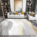 Luxury Nordic Art Paint Carpets For Living Room Rugs Decoration Washable