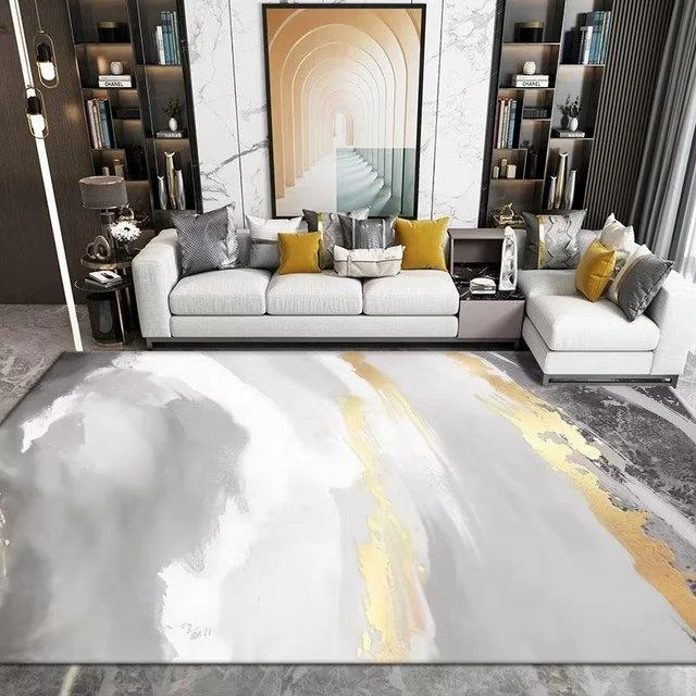 Luxury Nordic Art Paint Carpets For Living Room Rugs Decoration Washable -
