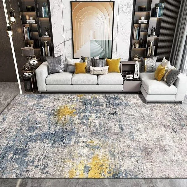 Luxury Nordic Art Paint Carpets For Living Room Rugs Decoration Washable -