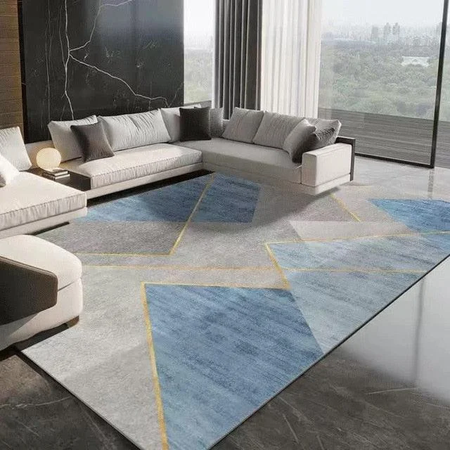 Luxury Nordic Art Paint Carpets For Living Room Rugs Decoration Washable -